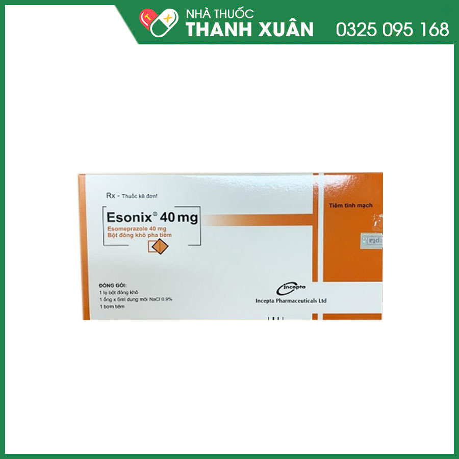 Esonix 40 thuốc điều trị bệnh lý trào ngược, tình trạng viêm loét dạ dày-tá tràng, giúp ngăn ngừa các tổn thương đường tiêu hóa,...